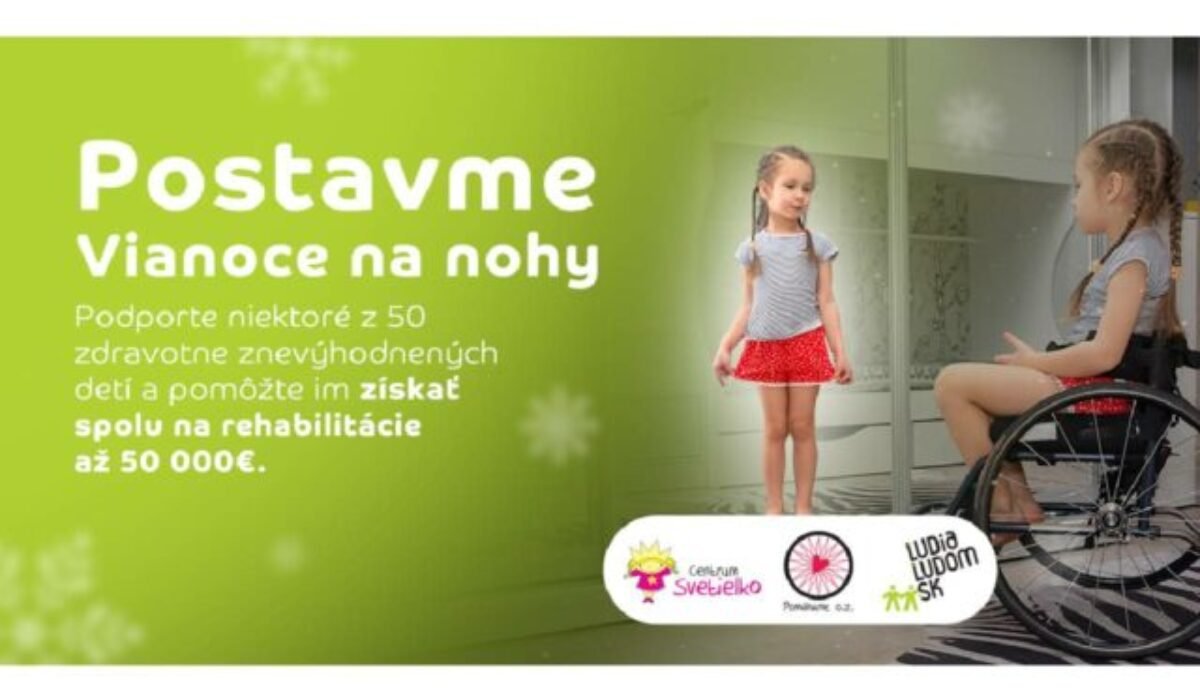 Postavme Vianoce na nohy, podporme 50 zdravotne znevýhodnených detí