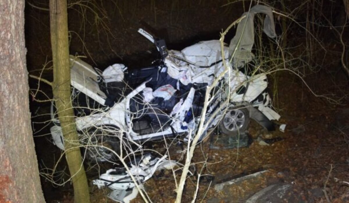 Medzi Ilavou a Hornou Porubou sa stala tragická dopravná nehoda, vodič auta prišiel o život po náraze do stromu – FOTO