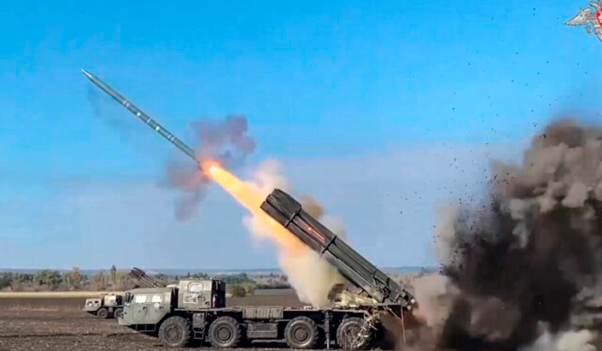 V Doneckej oblasti na východe Ukrajiny zničili ruský raketomet Smerč-2