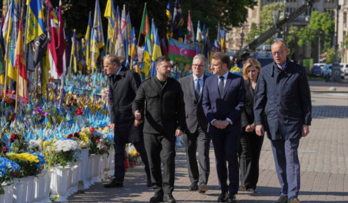 Do Kyjeva prišli lídri Francúzska, Británie, Nemecka a Poľska