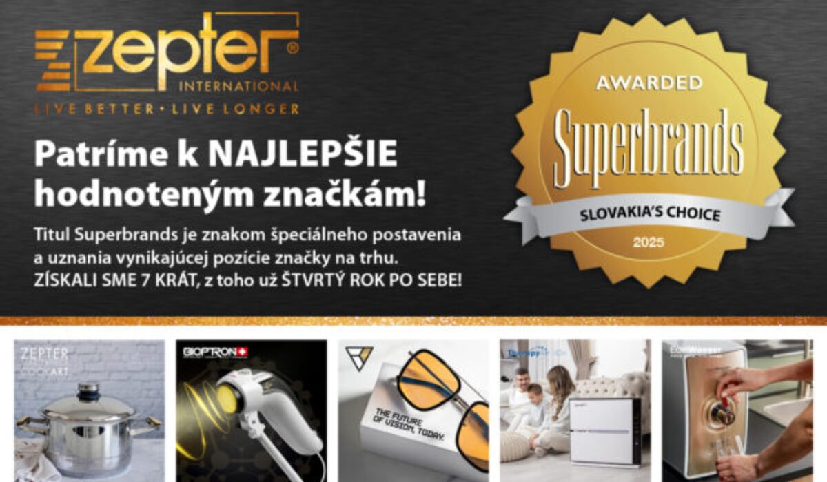 Najlepšie firmy na Slovensku: Zepter získal ocenenie Superbrands Slovakia už po siedmykrát