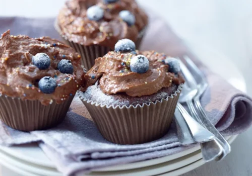 Dobroty na každý deň: Čokoládové cupcakes s čučoriedkami