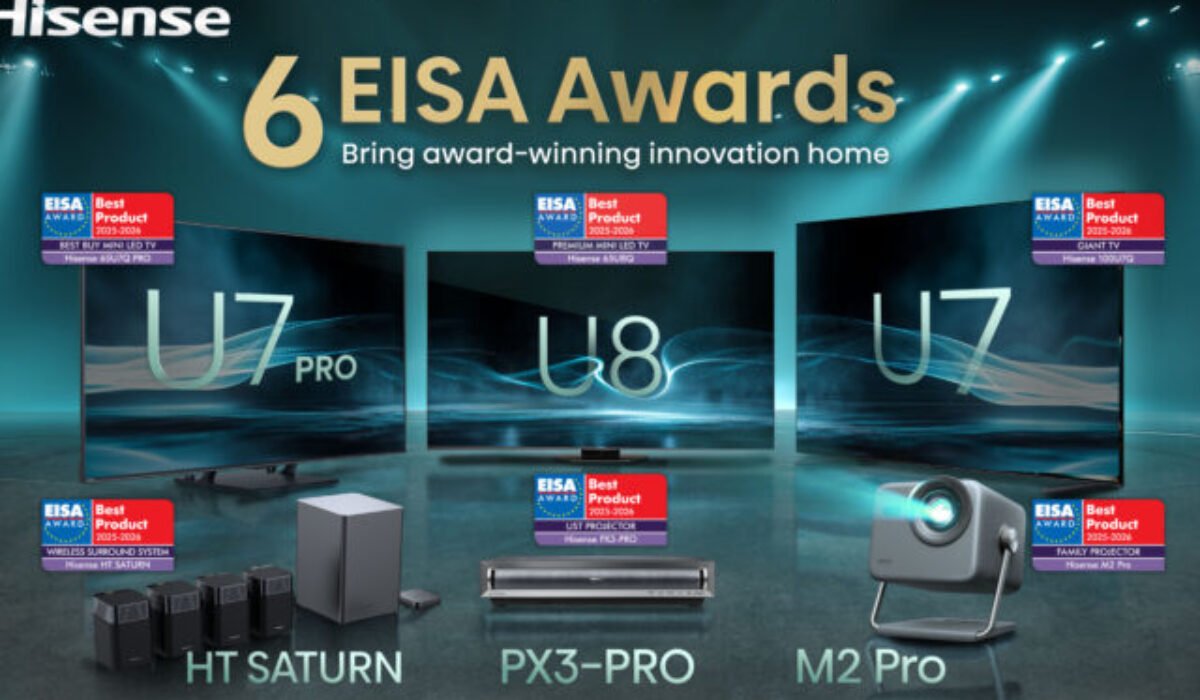 Medzinárodné ocenenia EISA Awards 2025 oceňujú úspechy spoločnosti Hisense v oblasti obrazu a zvuku