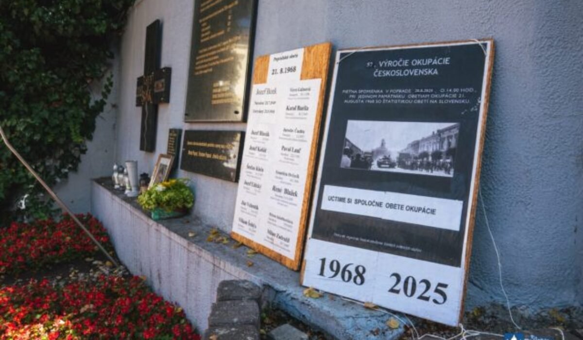 Poprad si pripomína tragické udalosti z augusta 1968, pri sovietskej paľbe zahynul Jozef Bonk