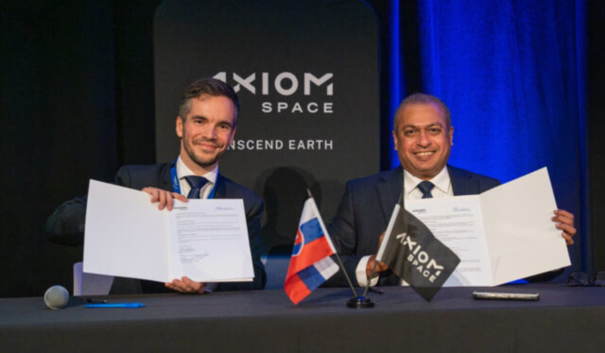 Memorandum o spolupráci medzi spoločnosťou Axiom Space a slovenským vesmírnym sektorom