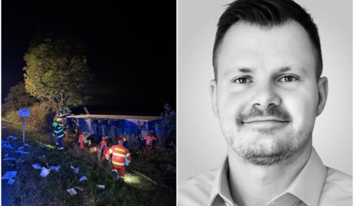 Na diaľnici D1 sa zrazil nákladiak s dodávkou, nehodu neprežil člen strany Demokrati – FOTO