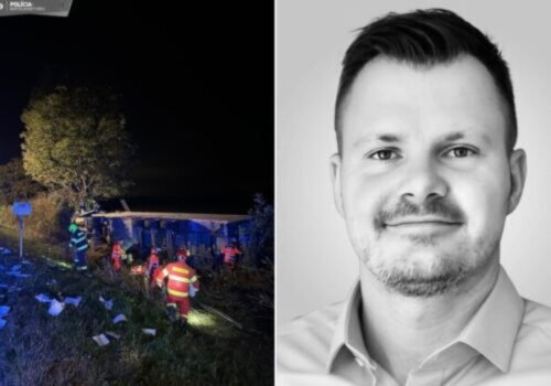 Na diaľnici D1 sa zrazil nákladiak s dodávkou, nehodu neprežil člen strany Demokrati – FOTO