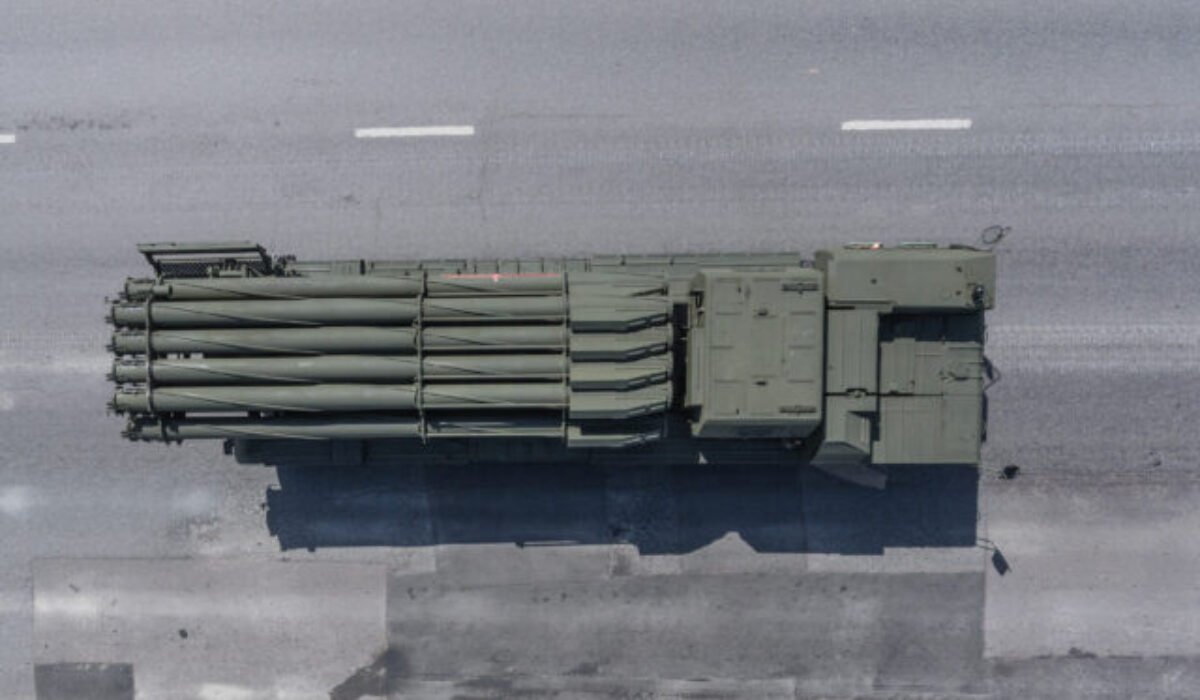 V okupovanej Chersonskej oblasti Ukrajinci zničili ruský raketomet Smerč