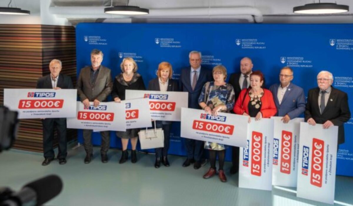 Ministerstvo cestovného ruchu a športu a TIPOS podporia športové aktivity seniorov vo všetkých krajoch Slovenska