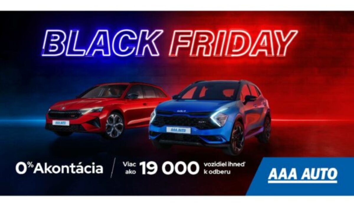 Black Friday: AAA AUTO zlacnilo 1 400 áut, zákazníci ušetria 1,2 milióna eur
