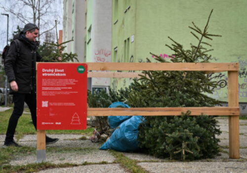 Vianoce ešte neprišli a v Bratislave už rozmiestňujú ohrádky na stromčeky, ktoré sa ďalej zužitkujú