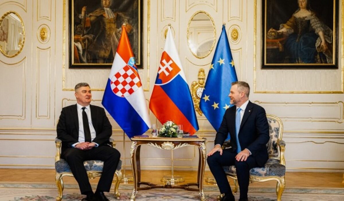 Pellegrini sa stretol s Milanovićom, Slovensko a Chorvátsko označil za krajiny s podobným príbehom – VIDEO, FOTO