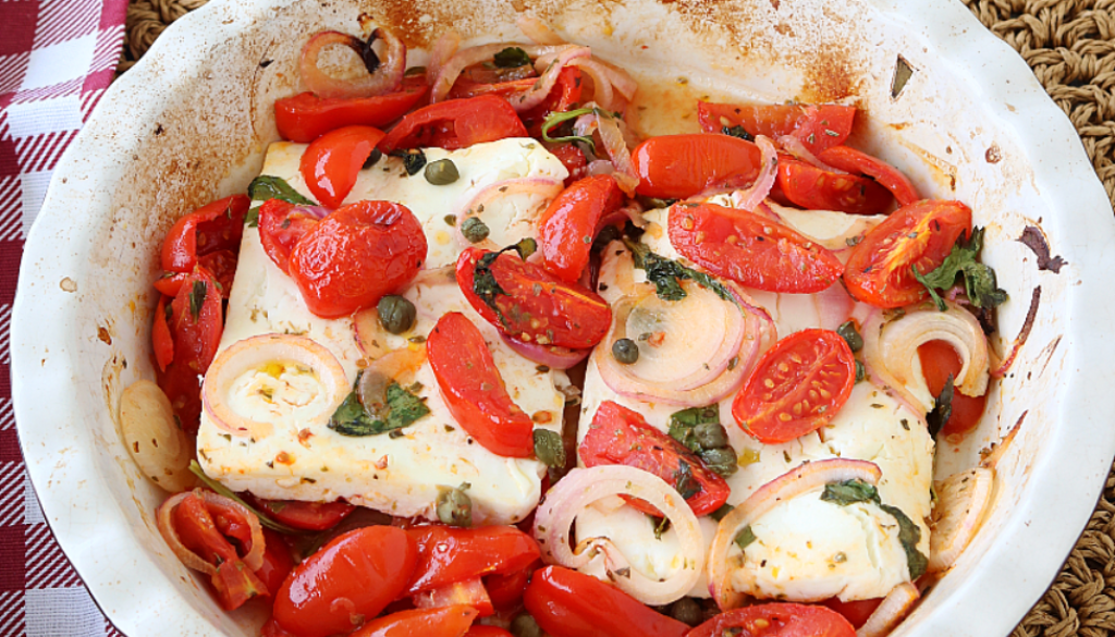 Feta na paradajkách – Grécko jednoducho a chutne