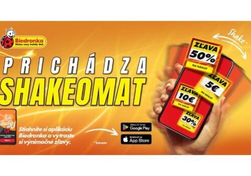 Slovensko čaká „cenotrasenie“: Fenomén Shakeomat prichádza a s aplikáciou Biedronka prináša mimoriadnu promo akciu!