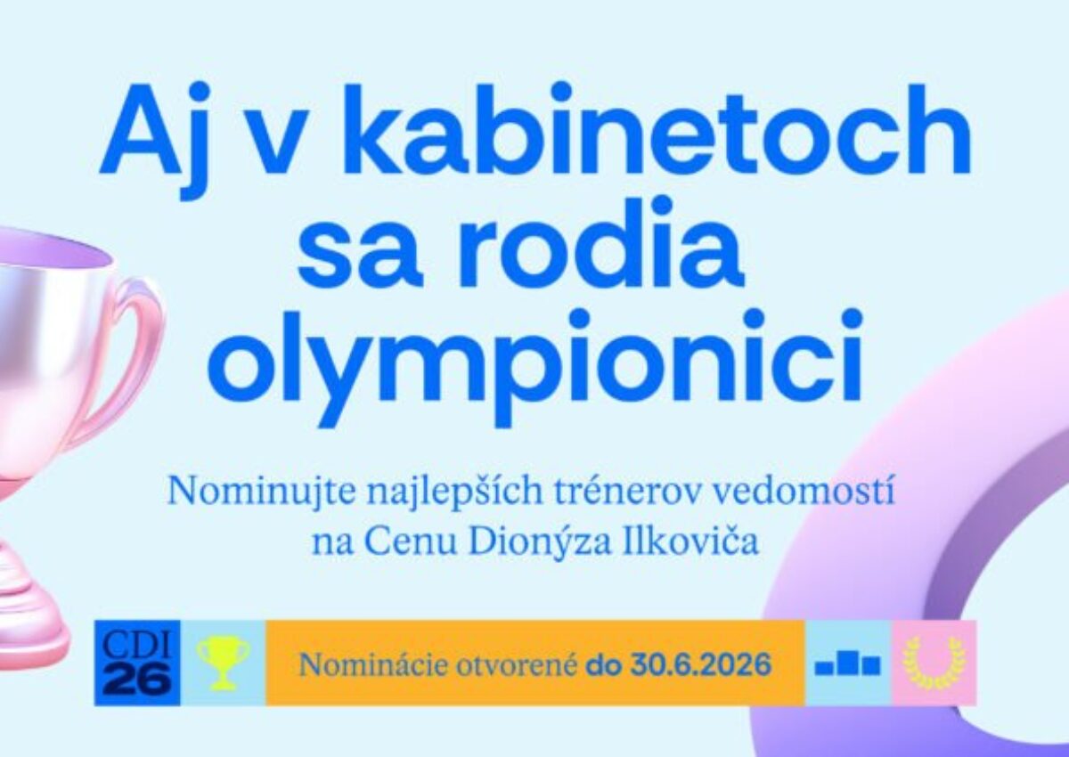 Verejnosť môže už desiatykrát nominovať výnimočných učiteľov a učiteľky prírodných vied na Cenu Dionýza Ilkoviča 2026