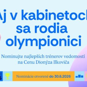 Verejnosť môže už desiatykrát nominovať výnimočných učiteľov a učiteľky prírodných vied na Cenu Dionýza Ilkoviča 2026