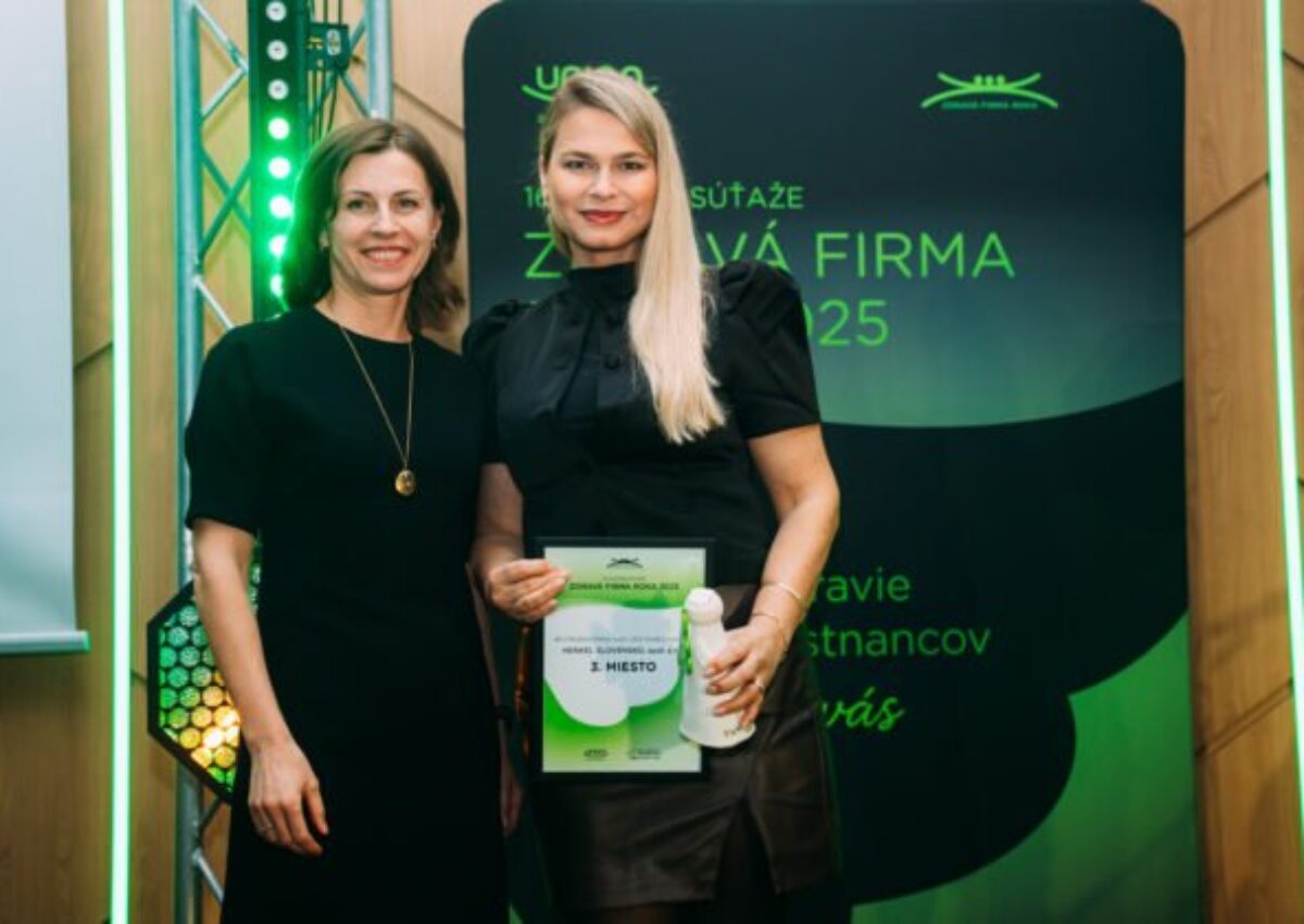 Spoločnosť Henkel Slovensko získala 3. miesto v súťaži Zdravá firma roka 2025 vďaka systematickej starostlivosti o zdravie zamestnancov