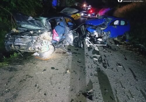 Tragická nehoda pri Fiľakove, čelná zrážka si vyžiadala život 50-ročnej vodičky – FOTO