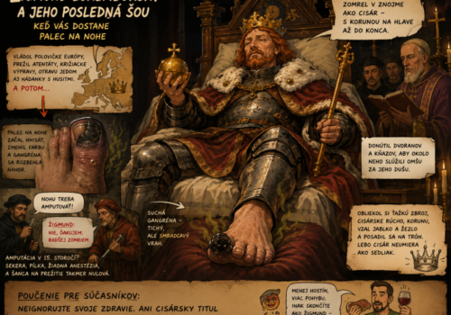Cisár, ktorý ukázal prostredník zubatej aj chirurgom