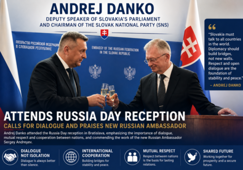Andrej Danko vyslal z Dňa Ruska jasný odkaz : Mier sa buduje rozhovorom