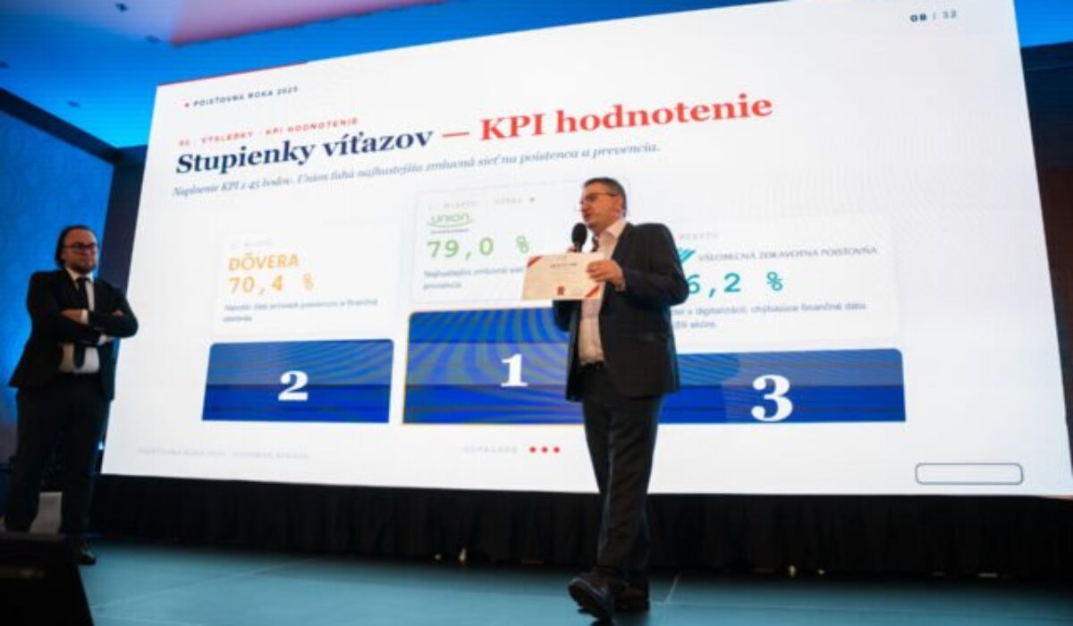 Union zdravotná poisťovňa uspela v hodnotení Poisťovňa roka 2025. Ocenenie jej priniesla dostupnosť lekárov a preventívnych vyšetrení