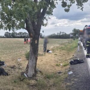 45676_nehoda-motocykel-strom2-640x420.jpg Ďalšia nehoda motorkára v Bratislavskom kraji, vodič narazil do stromu a skončil v nemocnici
