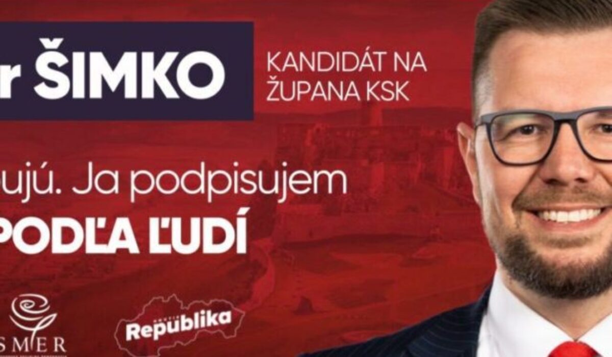 Kandidáta na košického župana Šimka podporila Republika: Zastupujem ľudí, nie ideológie. Každý kto chce skutočnú zmenu v kraji a obhajuje ľudí, je vítaný
